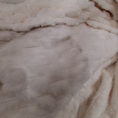 FLUFFY SOFT FLEECE PLUSHY BLANKET - QUEEN - 90" X 90" - CREAM/BEIGE image 2