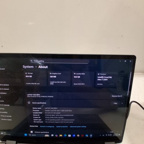 ASUS VIVOBOOK COPILOT+ PC 14" OLED TOUCH DISPLAY FLIP LAPTOP | INTEL CORE ULTRA 7 256 V | INTEL ARC GRAPHICS| 16GB RAM | 1TB SSD | WINDOWS 11 HOME - MATTE GREY - (MODEL:TP3407SA-DS74T) image 4