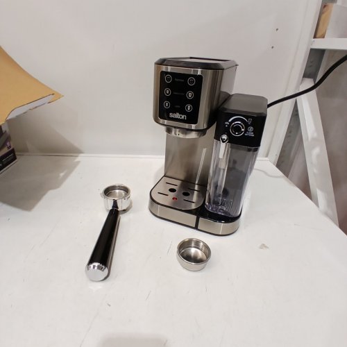 SALTON 3-IN-1 ESPRESSO MACHINE WITH MILK FROTHER - BLACK/STAINLESS STEEL (MODEL: EX2152) image 3