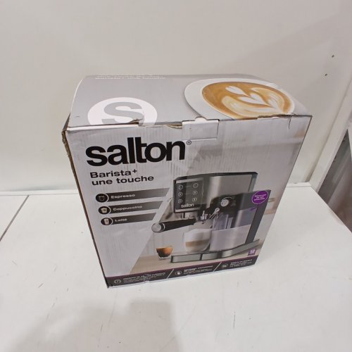 SALTON 3-IN-1 ESPRESSO MACHINE WITH MILK FROTHER - BLACK/STAINLESS STEEL (MODEL: EX2152) image 5