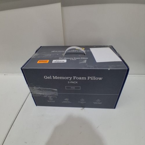2PK GEL MEMORY FOAM PILLOW - KING - WHITE image 3