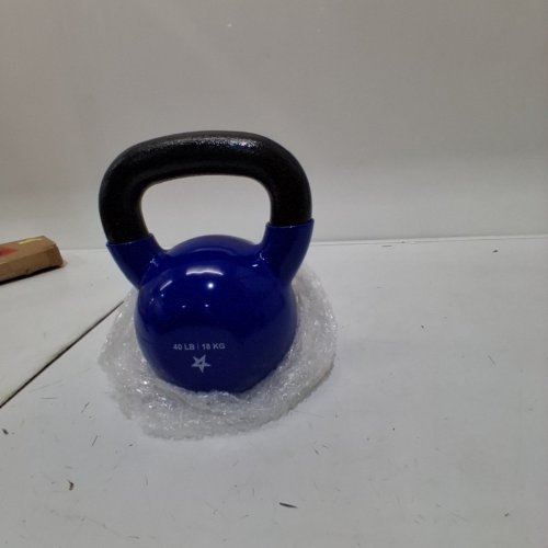YES4ALL VINYL COATED KETTLEBELL - 40LBS - BLUE (MODEL: PX4K) image 2