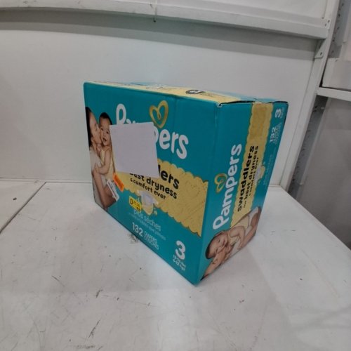 132PK PAMPERS SWADDLERS DIAPERS - SIZE 3 (1326LB) image 2