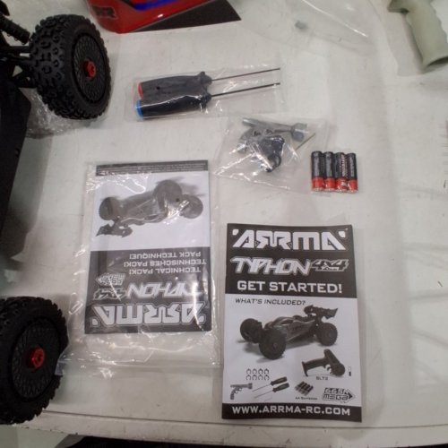 1/8 TYPHON MEGA 665 4X4 RTR BRUSHED BUGGY - RED\BLUE (MODEL:ARA4206V4T3) image 5