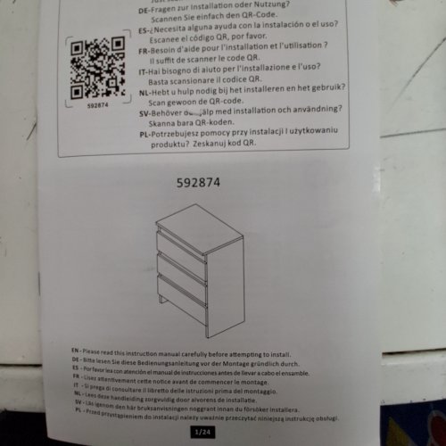 YAHEETECH 3-DRAWER NIGHTSTAND DRESSER - 17.7" X 13.8" X 23.8" - WHITE (ITEM: 592874) image 2