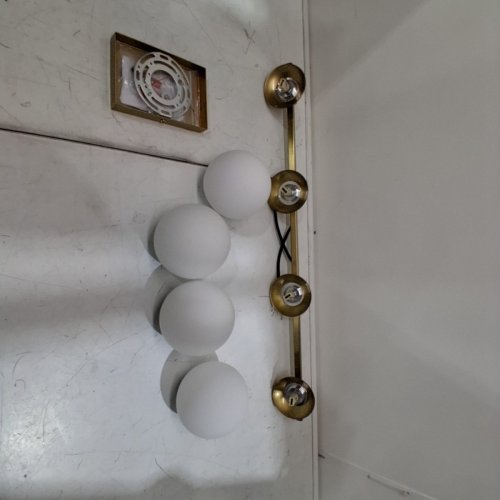 RALBAY MID CENTURY GOLD BATHROOM VANITY LIGHTS 4-LIGHT BATHROOM LIGHTING FIXTURE - 32" / 110-120V / 60W - GOLD - (MODEL:HW1100) image 2