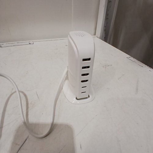 6-PORT USB CHARGER - 100-240 V - WHITE (MODEL: Y006/QC66) image 3