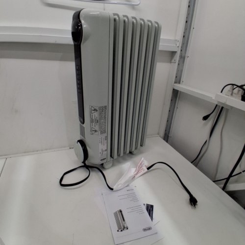 DELONGHI RADIAS OIL FILLED RADIATOR, ECO DIGITAL FULL ROOM RADIANT ELECTRIC SPACE HEATER - LIGHT GREY (MODEL:TRRS0715ECA) image 3