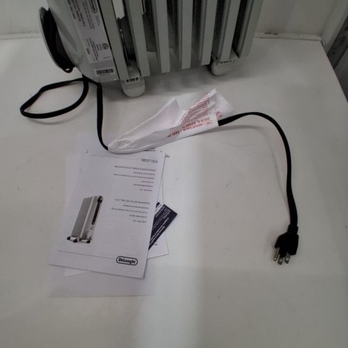 DELONGHI RADIAS OIL FILLED RADIATOR, ECO DIGITAL FULL ROOM RADIANT ELECTRIC SPACE HEATER - LIGHT GREY (MODEL:TRRS0715ECA) image 4