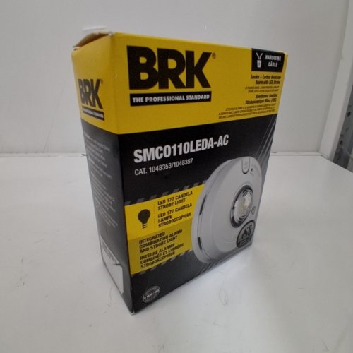 BRK FIRST ALERT HARDWIRED SMOKE AND CARBON MONOXIDE ALARM WITH LED STROBE - WHITE (MODEL: SMCO110LED-AC) image 5