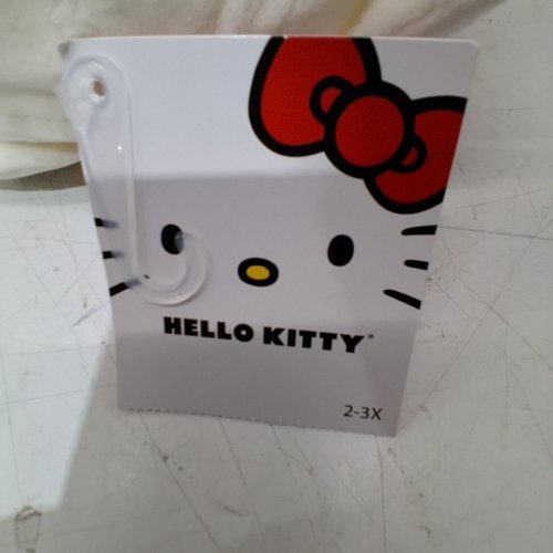 TODDLER'S HELLO KITTY FUZZY BASEBALL CAP - SIZE 2-3X - WHITE (MODEL: HKGH0021CN) image 4