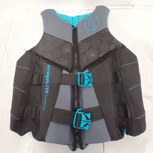 WOMEN'S HYPERLITE NEOPRENE PFD LIFE VEST WITH BUCKLE STRAPS - LARGE - BLACK/GREY/BLUE (MODEL: 3246/1819494) image 2