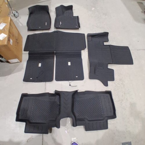 5PC AUTOMOTIVE FLOOR MATS - FITS VARIOUS CAR MODELS - BLACK image 3