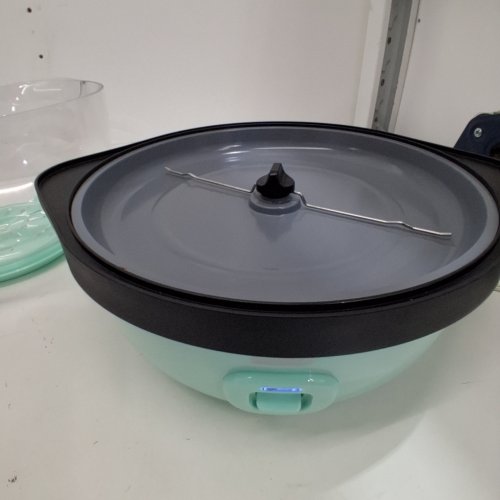 DASH SMARTSTORE DELUXE EASY FLIP HOT OIL POPCORN MAKER & BOWL WITH LID - 24 CUP CAPACITY - AQUA BLUE (MODEL: DSSP355GBAQ02) image 2