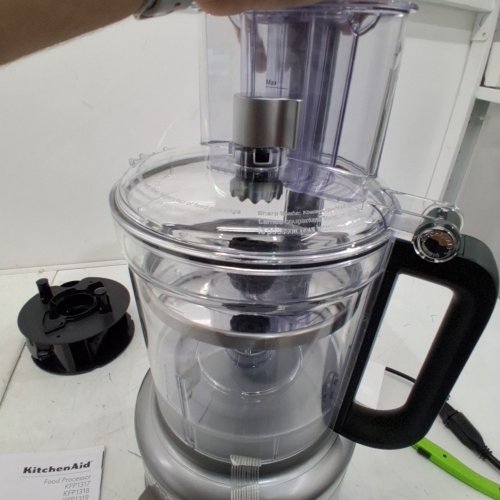 12PC KITCHENAID FOOD PROCESSOR WITH DICING KIT - 13 CUPS CAPACITY - SILVER (MODEL: KFP1319CU) image 2