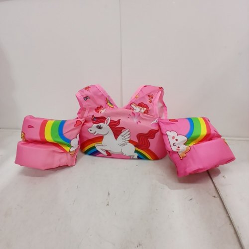 KID'S REALIKE ADJUSTABLE SWIM VEST - FOR 28-70 LBS - PINK UNICORN image 3