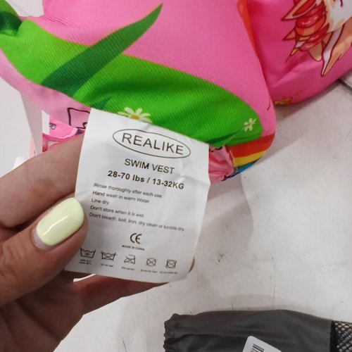 KID'S REALIKE ADJUSTABLE SWIM VEST - FOR 28-70 LBS - PINK UNICORN image 4