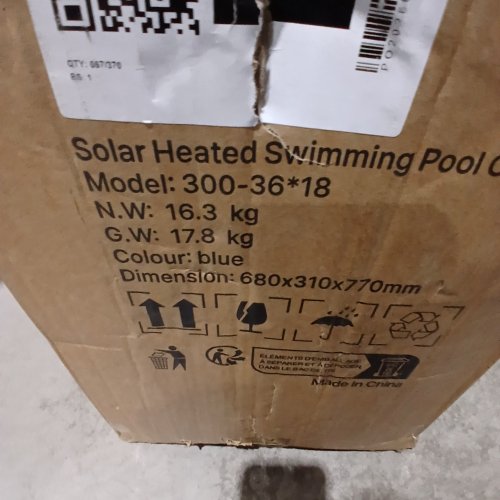 VEVOR RECTANGULAR POOL COVER - 36FT X 18FT - BLUE (MODEL: 300-36*18) image 2