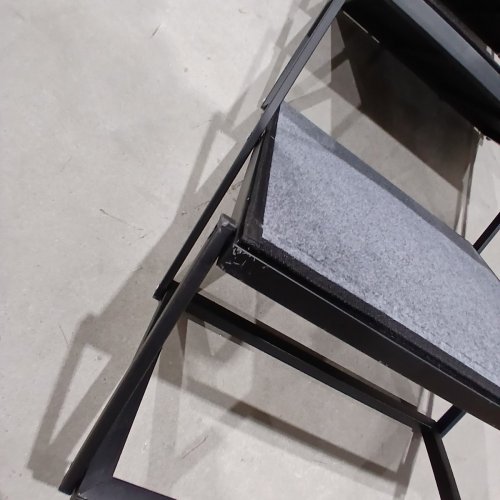 VEEHOO 4-STEP FOLDING DOG STAIR WITH NON SLIP SURFACE - UP TO 200LBS - 20" WIDE - BLACK/GREY - (MODEL:CWPT2524ACP) image 3