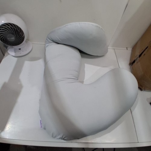 MELLOW BODYALIGN PLUS+ COOLING BODY PILLOW WITH LEG SUPPORT - GREY image 3