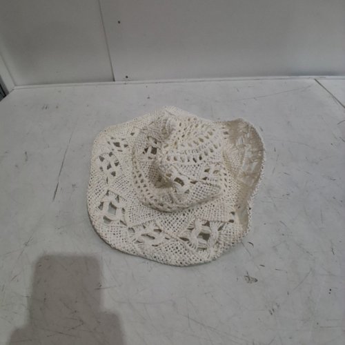 WOMEN'S SUN PROTECTION WIDE BRIM PAPER HAT-OSFM- WHITE image 2