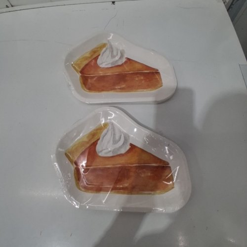 2(12PK) PIE SLICE PAPER PLATES - 8.07" X 10.67" - WHITE image 3