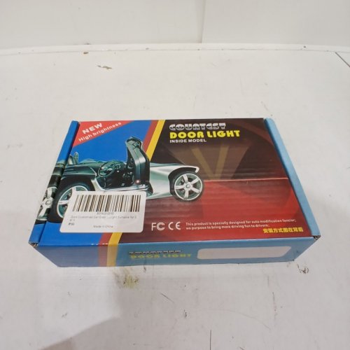 2PK CUSTOM COURTESY CAR DOOR LIGHTS, UNIVERSAL FIT SHADOW PROJECTION - BLACK image 2