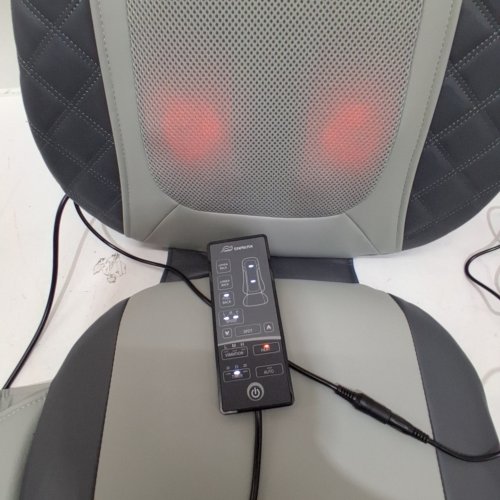 SNAILAX SHIATSU BACK MASSAGER WITH HEAT - 44.1” X 16.7” X 5.9” - GREY (MODEL: SL-22A5) image 2