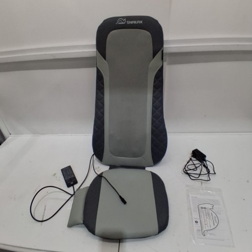 SNAILAX SHIATSU BACK MASSAGER WITH HEAT - 44.1” X 16.7” X 5.9” - GREY (MODEL: SL-22A5) image 3