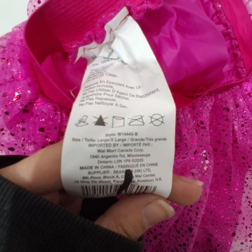 GIRL'S WAY TO CELEBRATE SPARKLY SHORT TUTU - LARGE - PINK image 3