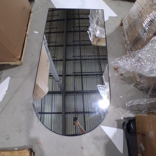 BEAUTYPEAK LARGE ARCH MIRROR FULL LENGTH - 77" X 38" - BLACK image 4