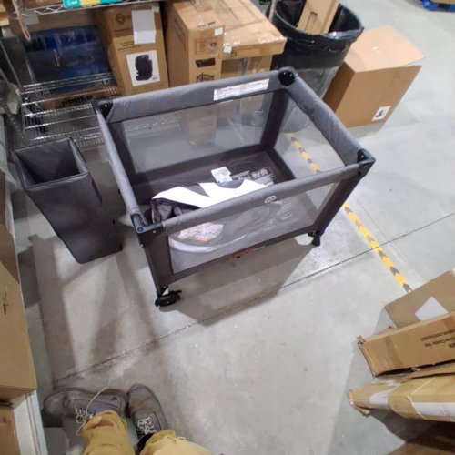 LIVING BASICS PLAYARD WITH DIAPER CHANGING AND CRADLE - DARK GRAY (MODEL: LB-KDD-P995AMG2) image 3