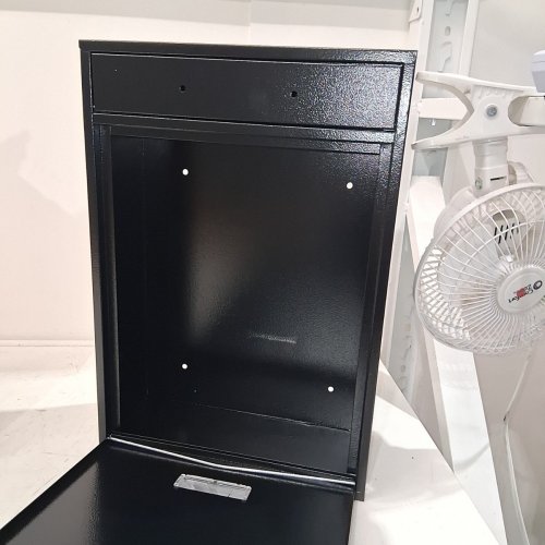 FINE ART LIGHTING WALL MOUNTED MAILBOX, BLACK ORANGE PEEL GRAIN (MODEL: MA36-B) image 3