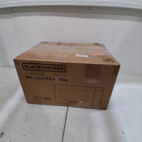 BLACK + DECKER 10 POWER LEVEL COMPACT COUNTERTOP MICROWAVE - 0.7 CU.FT / 700W - BLACK (MODEL: EM720CP7/CA) image 5