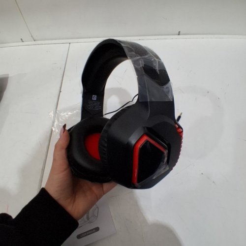 GMRPWNAGE WIRELESS BLUETOOTH NOISE CANCELING GAMING HEADSET - RED / BLACK (MODEL: CAPTAIN 100) image 4