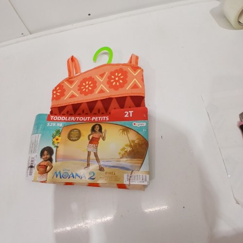 TODDLER DISGUISE MOANA 2 SIMEA COSTUME - 2T - ORANGE (STYLE: 171089S) image 2