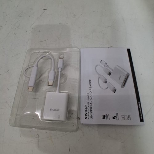 VIVITAR MOBILE SD AND MICROSD UNIVERSAL CARD READER - WHITE (MODEL: MOV4016-WHT) image 3