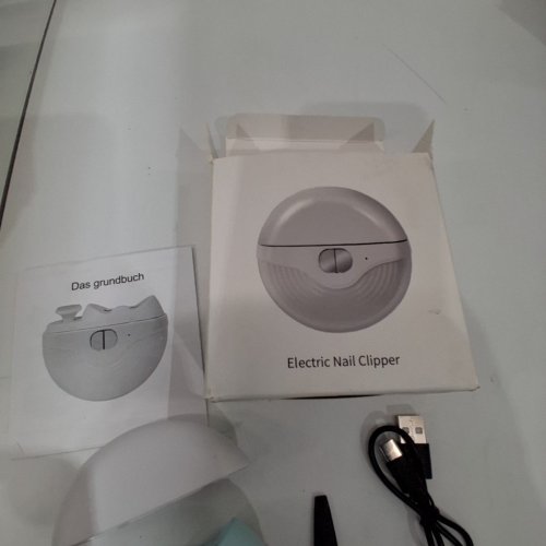 PORTABLE ELECTRIC NAIL CLIPPER WITH LED LIGHT - WHITE image 6