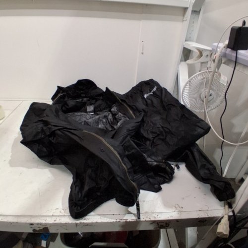 2PC MENS FROGG TOGGS JACKET AND PANTS SET - EXTRA LARGE - BLACK image 2