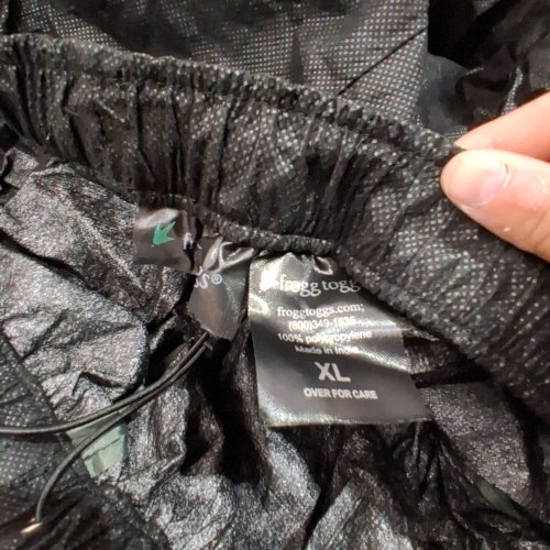 2PC MENS FROGG TOGGS JACKET AND PANTS SET - EXTRA LARGE - BLACK image 4