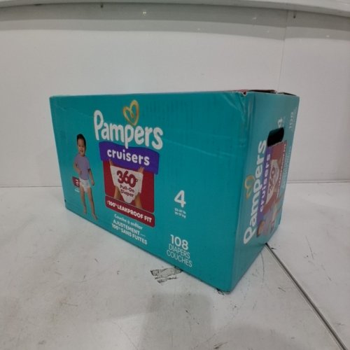 108PK PAMPERS PULL ON CRUISERS 360 100% LEAKPROOF FIT DISPOSIBLE BABY DIAPERS - SIZE 4 (22-37LB) image 2