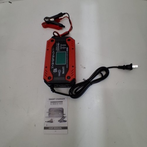 COREBOX SMART BATTERY CHARGER AND MAINTAINER - 12 V 10A; 24 V 5A - RED AND BLACK (MODEL: H-10CD) image 3