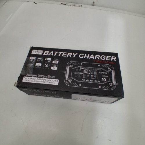 COREBOX SMART BATTERY CHARGER AND MAINTAINER - 12 V 10A; 24 V 5A - RED AND BLACK (MODEL: H-10CD) image 4