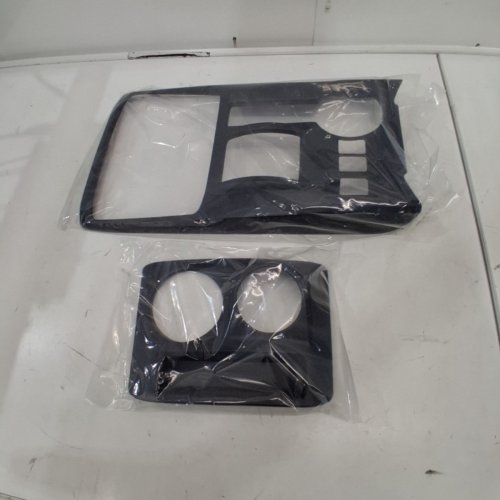 2PC HIGH FLYING CENTER CONSOLE GEAR SHIFT PANEL COVER FOR TOYOTA 4RUNNER (2010-2024) WITH H4L-H4F SWITCH (NOT FIT RHD) - GLOSSY BLACK image 3