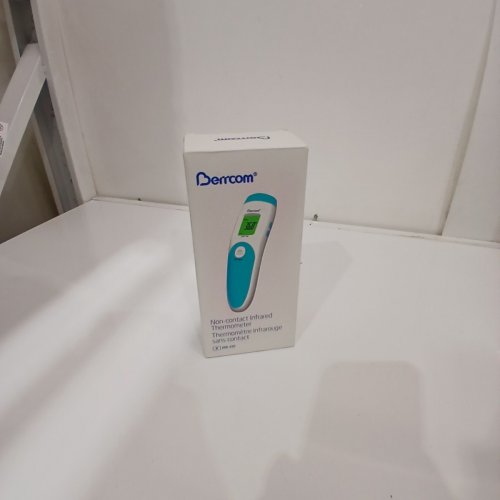 BERRCOM NON-CONTACT INFRARED THERMOMETER FOR BODY, SURFACE, OR ROOM TEMPERATURE - BLUE/WHITE (MODEL: JXB-195) image 2