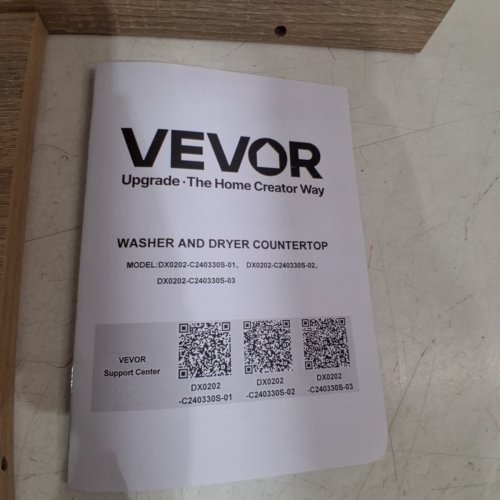 VEVOR WASHER DRYER COUNTERTOP WOODEN WASHER AND DRYER COUNTERTOP - 54" X 27" - OAK (MODEL: C240329S-02) image 4