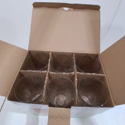 12PK LIBBEY CRINKLE GLASSWARE SET - 16.2 OZ/13 OZ - CLEAR (MODEL: 917CD) image 4
