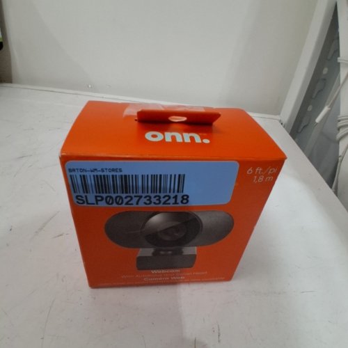 ONN 1440P SWIVEL HEAD WEBCAM - 6FT CORD - BLACK image 3