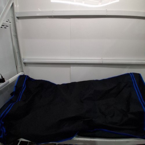 PORTABLE FULL-SIZE HOME STEAM SAUNA TENT WITH STEAM MACHINE AND FOLDABLE CHAIR - 5.8FT - BLUE/BLACK image 6