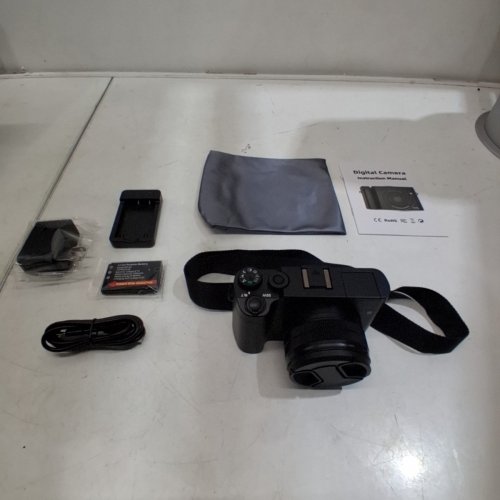 4K 64MP DIGITAL CAMERA WITH FLASH & 16X ZOOM - 2.8" DISPLAY - BLACK (MODEL: DC218) image 2